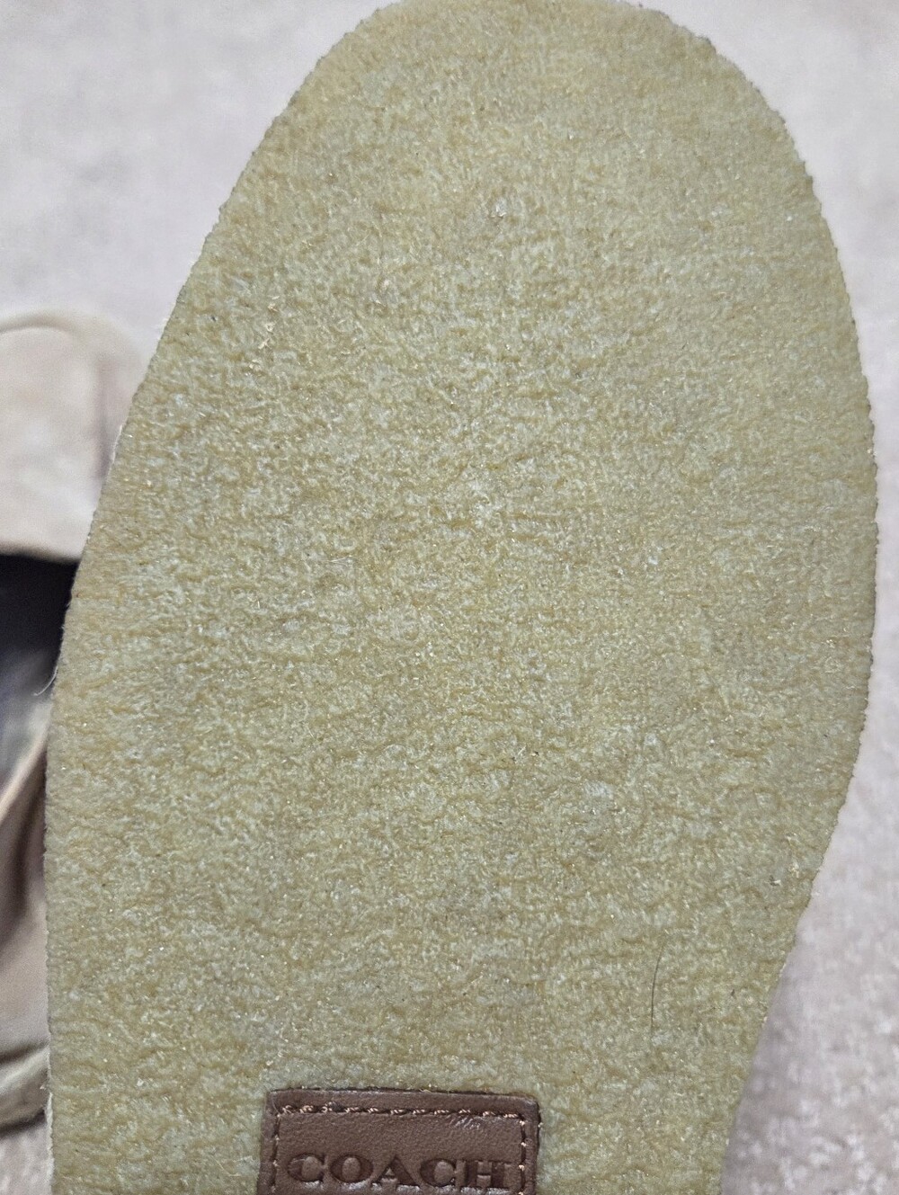 Coach Men's Reilly Espadrilles in a taupe suede colorway Mens Size 11.5D Slip On - Picture 11 of 14